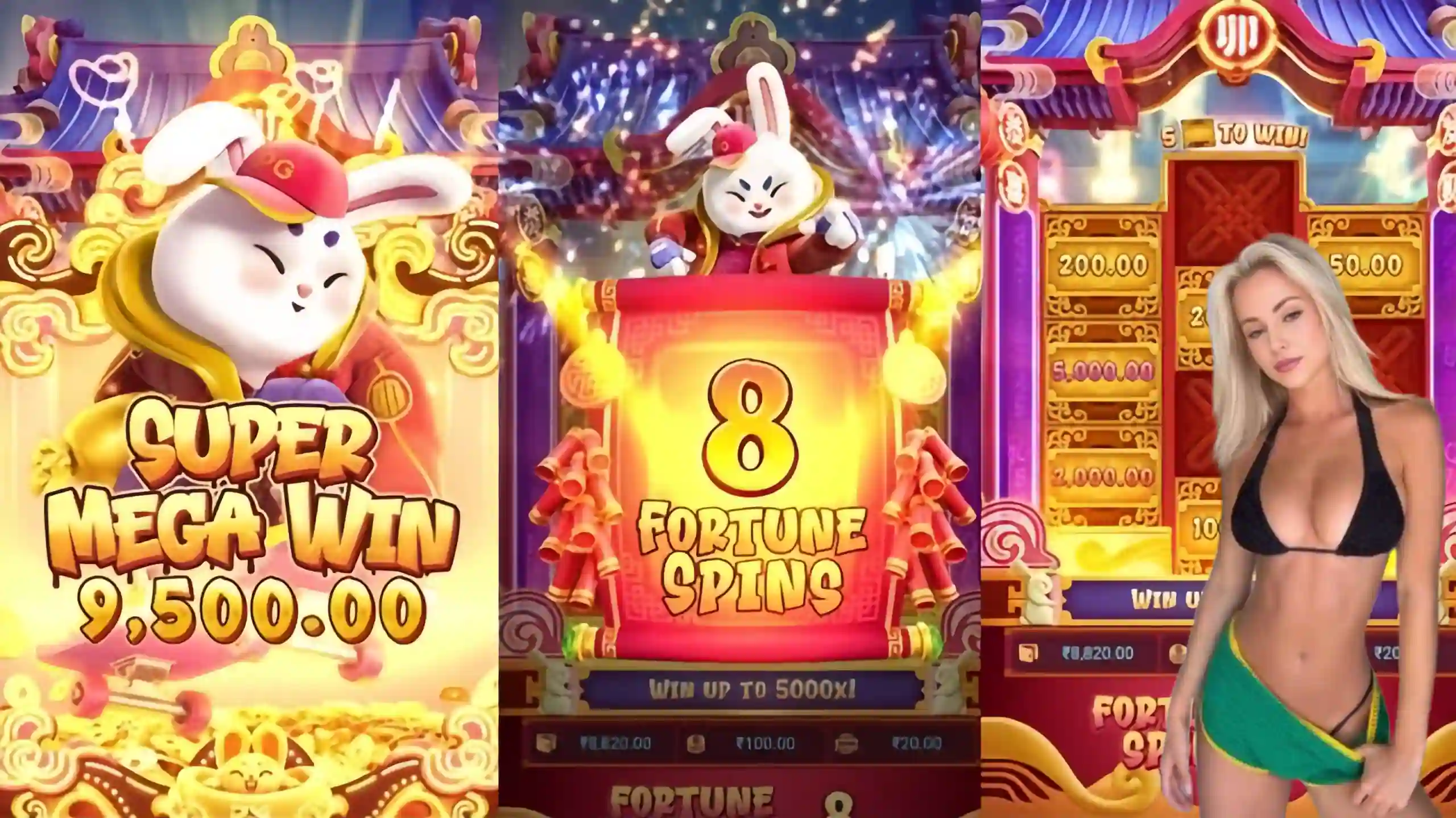 Wild Expansivo Fortune Rabbit c77 - Coelho Dourado que Expande